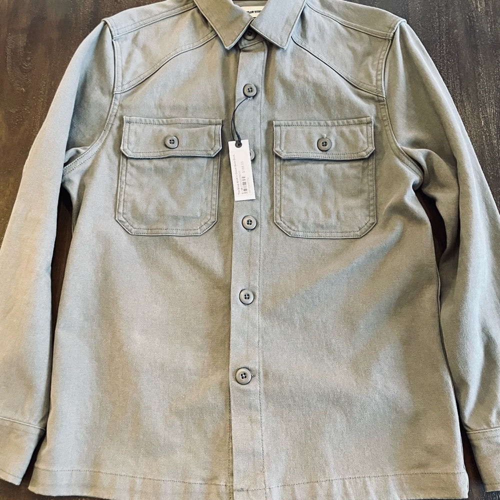 Taylor Stitch Shop Shirt in Gravel Boss Duck - S - 38. New With Tag